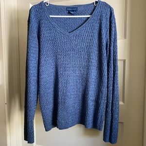 Karen Scott cable knit sweater, Size XL